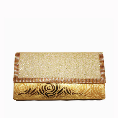 Mcnt Casual Gold Clutch
