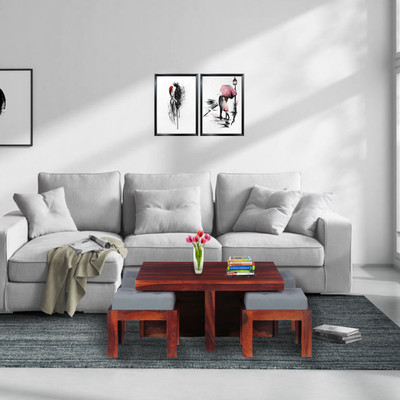 

The Attic Solid Wood Coffee Table(Finish Color - Teak)