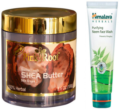 

Pink Root SHEA BUTTER CREAM WITH HIMALAYA NEEM FACE WASH(Set of 2)