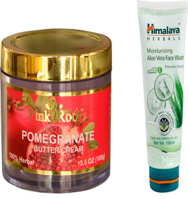 

Pink Root POMEGRANATE SCRUB WITH HIMALAYA ALOEVERA FACE WASH(Set of 2)