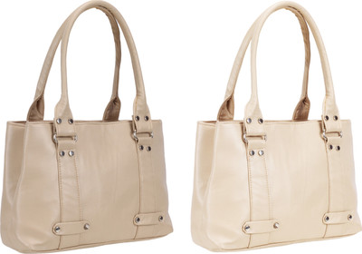 

Lady bar Shoulder Bag(Tan, Beige), Beige;tan