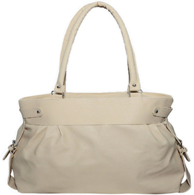 

Nandini Home Hand-held Bag(Beige, White)