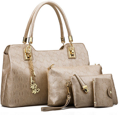 

Tanned Hand-held Bag(Gold)
