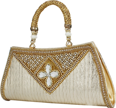 

Ayeshu Hand-held Bag(Gold)