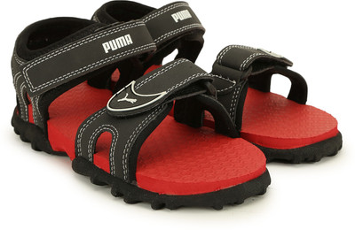 

Puma Boys & Girls Velcro Sports Sandals(Red, Asphalt-p blk-barb che