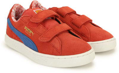 

Puma Boys & Girls Velcro Sneakers(Red, High risk red-blue-buttercup