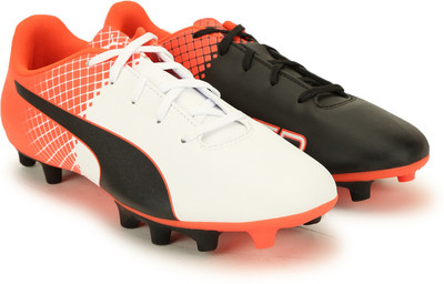

Puma Boys Lace Football Shoes(Black, Black-white-red