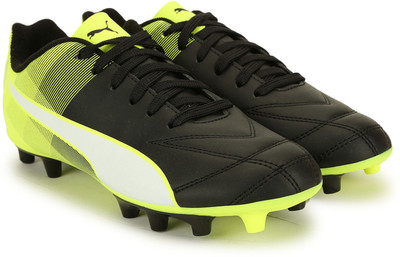 Puma Boys & Girls Lace Football Shoes(Black, Puma blac