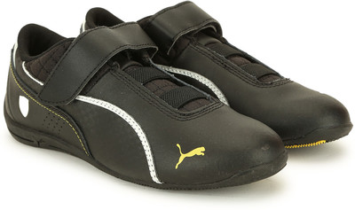 

Puma Boys Lace Sneakers(Black, Black-black-white