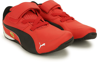 

Puma Boys Lace Sneakers(Black, Rosso corsa-black