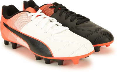 

Puma Boys & Girls Lace Football Shoes(Multicolor, Black-white-red
