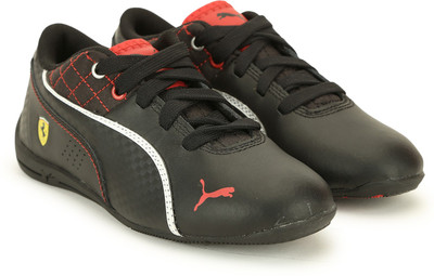 

Puma Boys Lace Sneakers(Black, Black-black-white