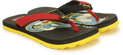 

Puma Boys & Girls Slip On Slipper Flip Flop(Black, Periscope-buttercup-cloisonne
