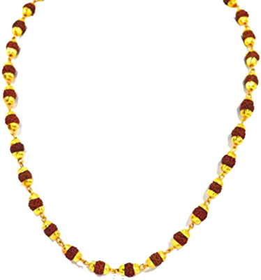 Eshopee Rudraksha Mala One Gram Gold-plated Plated Alloy Chain