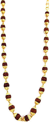 Eshopee 7 Mukhi Rudraksha Mala One Gram Gold-plated Plated Alloy Chain