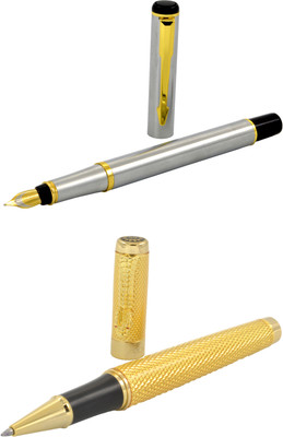 

Talesara Golden Dragon Royal Collection Luxury 2 Pcs. Gift Set Roller Ball Pen and Fountain Pen(Pack of 2)