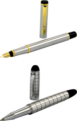 

Talesara Black Line Royal Collection Luxury 2 Pcs. Gift Set Roller Ball Pen and Fountain Pen(Pack of 2)