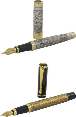 

Talesara Lord Ganesh and OM horse design Royal Collection Luxury 2 Pcs. Gift Set Fountain Pen(Pack of 2)
