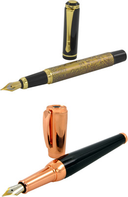 

Talesara horse design Rose Gold Royal Collection Luxury 2 Pcs. Gift Set Fountain Pen(Pack of 2)