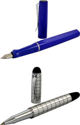 

Talesara Black Line Royal Collection Luxury 2 Pcs. Gift Set Roller Ball Pen and Fountain Pen(Pack of 2)