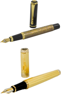 

Talesara horse design Golden Dragon Royal Collection Luxury 2 Pcs. Gift Set Fountain Pen(Pack of 2)