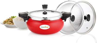 

Greenchef Unique Multipurpose Pressure Cooker - Ceramic Coating 3 L Pressure Cooker(Aluminium)
