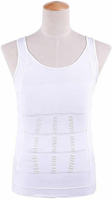 

Being Trendy ™ Compression Weight Loosing Slimming Body Men Compression(White Sleeveless