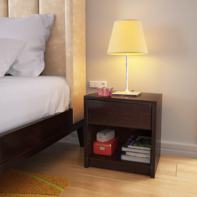 

Perfect Homes by Flipkart Credo Bedside Table with Drawer(Finish Color - Wenge)