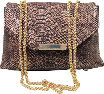 

Madame Exclusive Women Casual Brown Leatherette Sling Bag