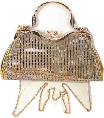 

Chouhan Stylish Men & Women Gold Nylon Sling Bag