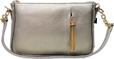 

Madame Exclusive Girls Casual Grey Leatherette Sling Bag