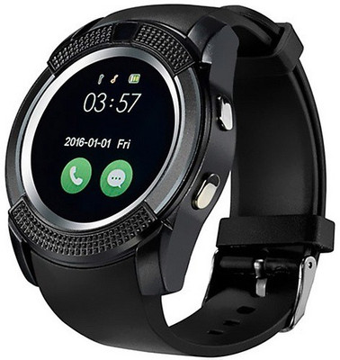 

SYL Presenting Bluetooth Smartwatch with Sim- Card Support Compatible Black Smartwatch(Black Strap Free Size)