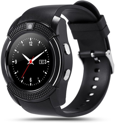 

SYL Presenting Bluetooth Smartwatch with Sim- Card Support Compatible Black Smartwatch(Black Strap Free Size)
