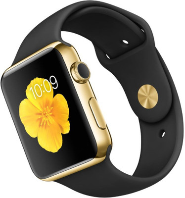 

SYL Presenting Bluetooth Smartwatch with Sim- Card Support Compatible with samsun.g, Gold Smartwatch(Brown Strap Free Size)