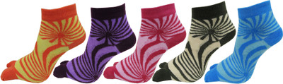 RC. ROYAL CLASS Women Self Design Ankle Length(Pack of 5)
