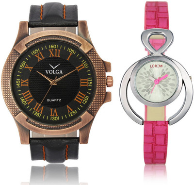 

Volga VL23LR205 New Exclusive Collection Leather Strap-Belt Mens Watches Best Offer Combo Watch - For Boys