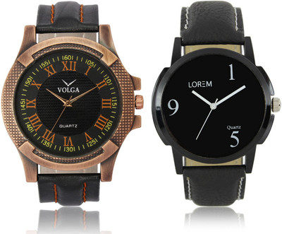 

Volga VL23LR06 New Exclusive Collection Leather Strap-Belt Mens Watches Best Offer Combo Watch - For Boys