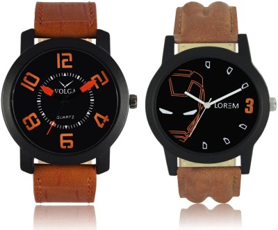 Volga VL20LR04 New Exclusive Collection Leather Strap-Belt Mens Watches Best Offer Combo Watch  - For Boys   Watches  (Volga)