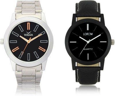 Volga VL01LR05 New Exclusive Collection Leather-Metal Strap-Belt Mens Watches Best Offer Combo Watch  - For Boys   Watches  (Volga)