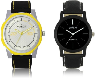 Volga VL43LR05 New Exclusive Collection Leather Strap-Belt Mens Watches Best Offer Combo Watch  - For Boys   Watches  (Volga)