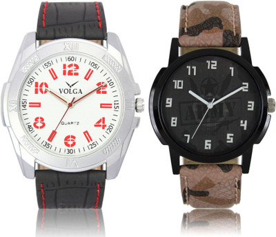 

Volga VL29LR03 New Exclusive Collection Leather Strap-Belt Mens Watches Best Offer Combo Watch - For Boys