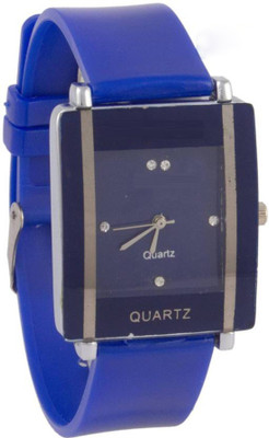 View Freny Exim Attractive Casual Square Blue Dial Soft Belt Strap Watch  - For Women Wrist Watches Price Online(Freny Exim)