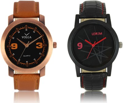 Volga VL21LR08 New Exclusive Collection Leather Strap-Belt Mens Watches Best Offer Combo Watch  - For Boys   Watches  (Volga)