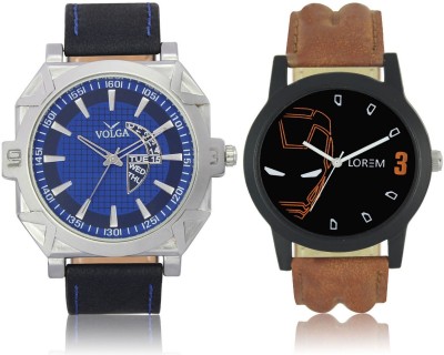 Volga VL44LR04 New Exclusive Collection Leather Strap-Belt Mens Watches Best Offer Combo Watch  - For Boys   Watches  (Volga)