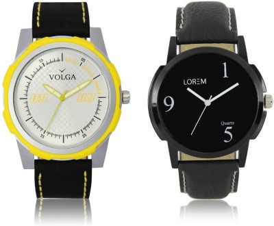 Volga VL43LR06 New Exclusive Collection Leather Strap-Belt Mens Watches Best Offer Combo Watch  - For Boys   Watches  (Volga)