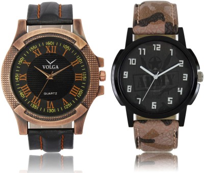 SVM VL23LR03 Modish Look Best Price Leather & Metal Bracelet Belt Girls & Boys Combo Watch  - For Boys   Watches  (SVM)