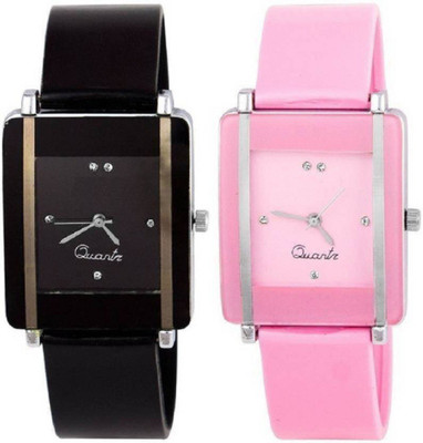 

INDIANEAGLE Glory Pink Black Watch - For Girls