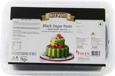 

Vizyon Black, 1 Kg Sugar Paste(1 kg, NA)