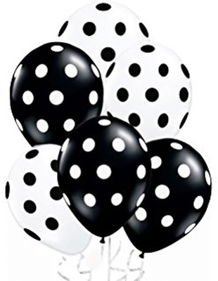 

EVA Printed EVA0108 Balloon(Black, White, Pack of 30)