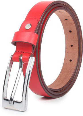 

Chisel Women Casual Red Genuine Leather Belt